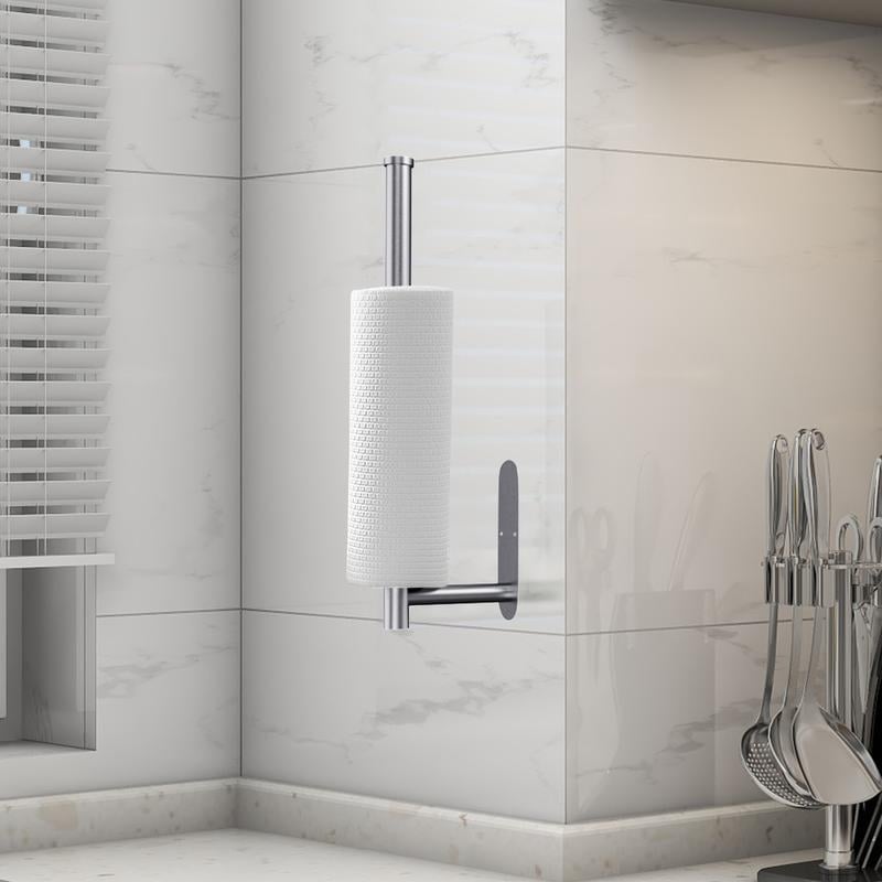 Under Cabinet Paper Towel Holder | No-Drill Mounting | Maximize Counter Space