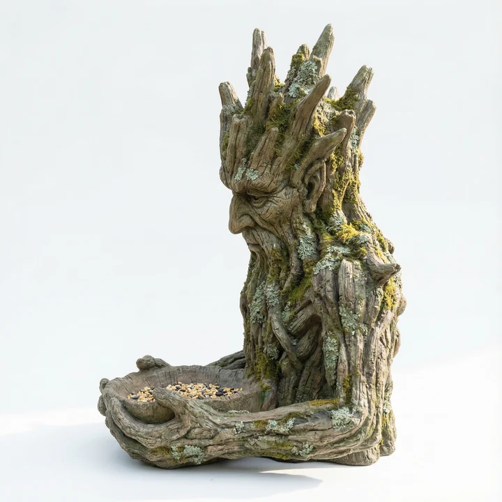 🌳 The Quiet Offering A Tree-Integrated Bird Feeding Sculpture
