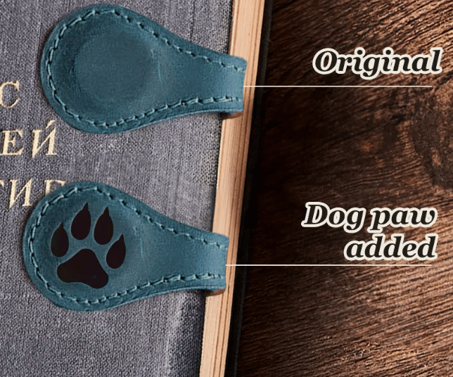 TimelessMark–Personalized Magnetic Leather Bookmark