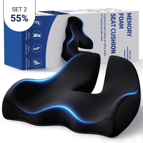 Ergonomic Memory Foam Seat Cushion