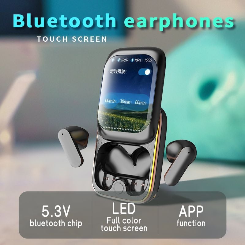 2025 NEW Intelligent Full-color Touch Screen Slider Earphones