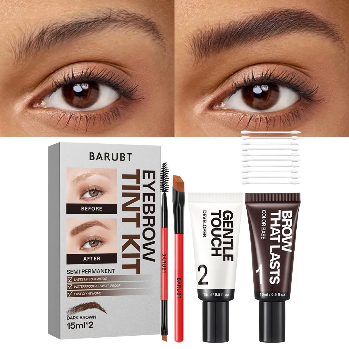 Semi-Permanent Eyebrow Tint Kit 