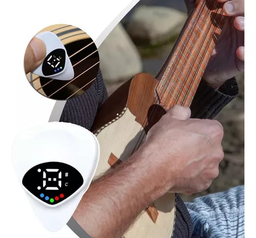 ✨2025 New Arrival✨2-in-1 Guitar Picks-Acoustic Guitar Tuner