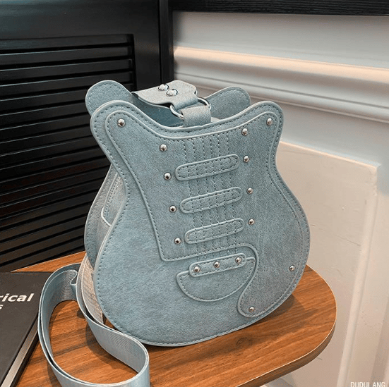 Y2k Style Vintage Guitar Shaped Bag For Girls