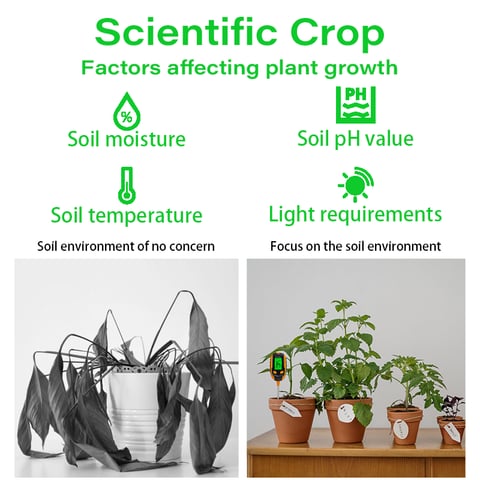 Scientific planting, instruments for measuring the soil