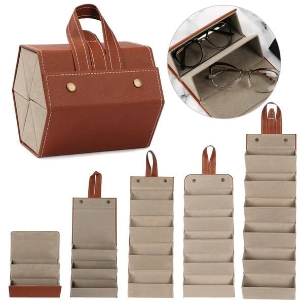 🔥Hot Product-49% OFF👓-Multiple Glasses Leather Storage Case