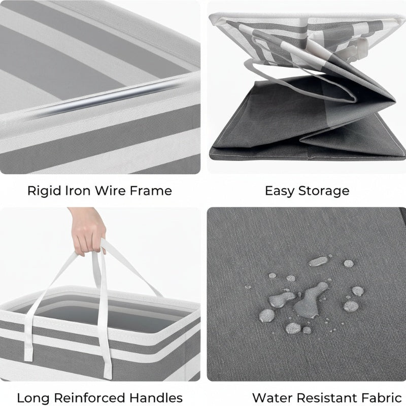 Collapsible Large Laundry Hamper with Handle