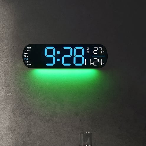 2024 Upgraded Digital Wall Clock Large Display