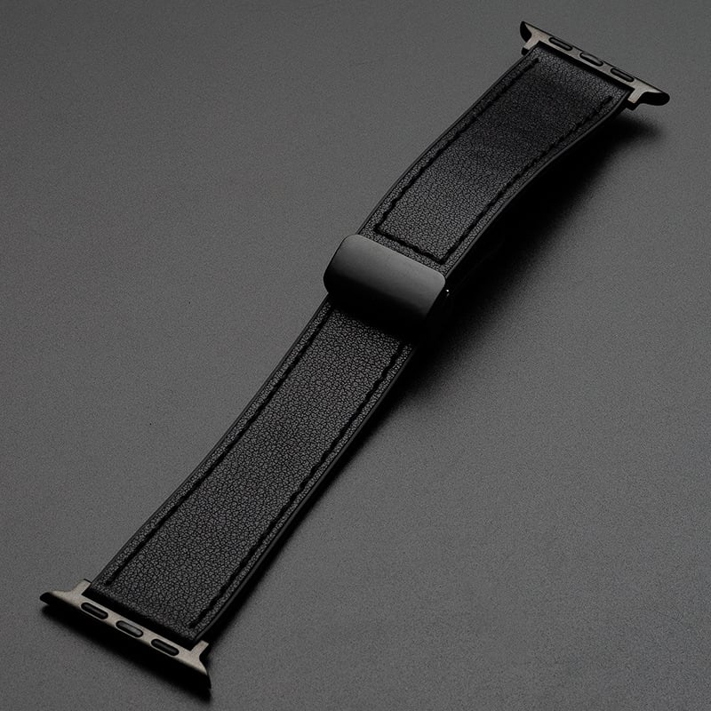 Crazy Horse Leather Silicone Watch Strap For Apple watch