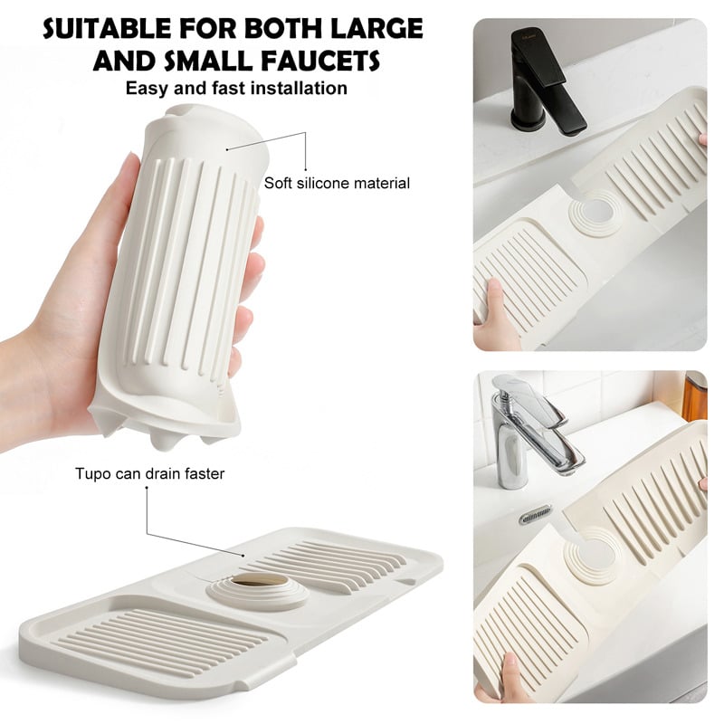 Silicone Sink Faucet Splash Guard Mat