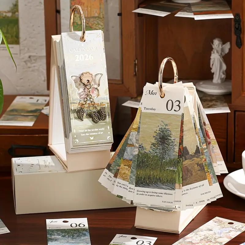 2026 Retro Oil Painting Calendar