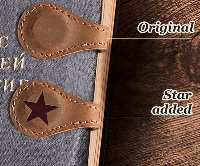 TimelessMark–Personalized Magnetic Leather Bookmark