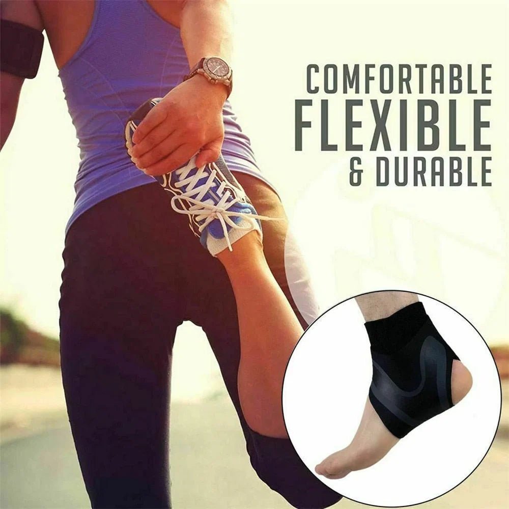 1 Pair Plantar Ankle X Wrap Brace Support Compression Sleeve