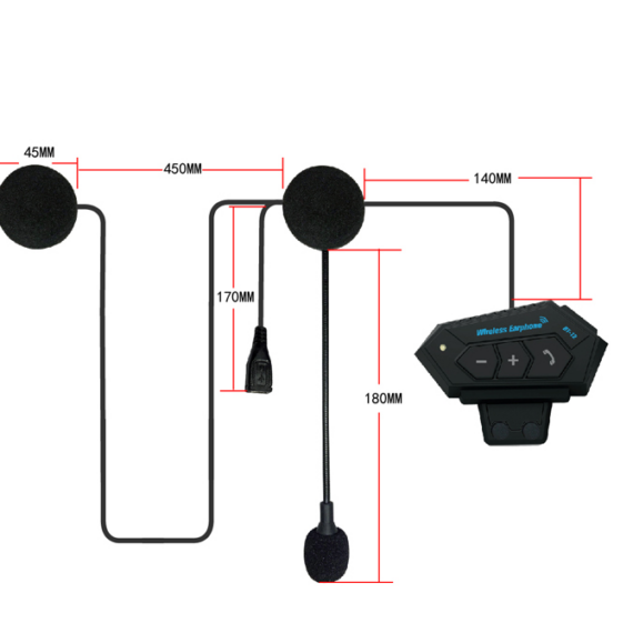 Motorcycle Helmet Bluetooth Headset Wireless Bluetooth Headset