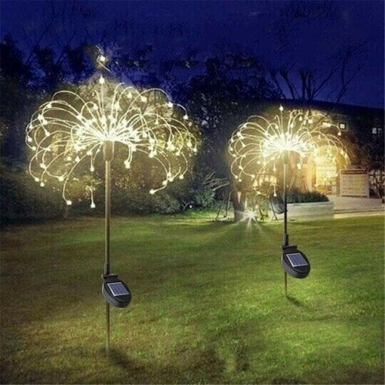 Waterproof Solar Garden Fireworks LED Light