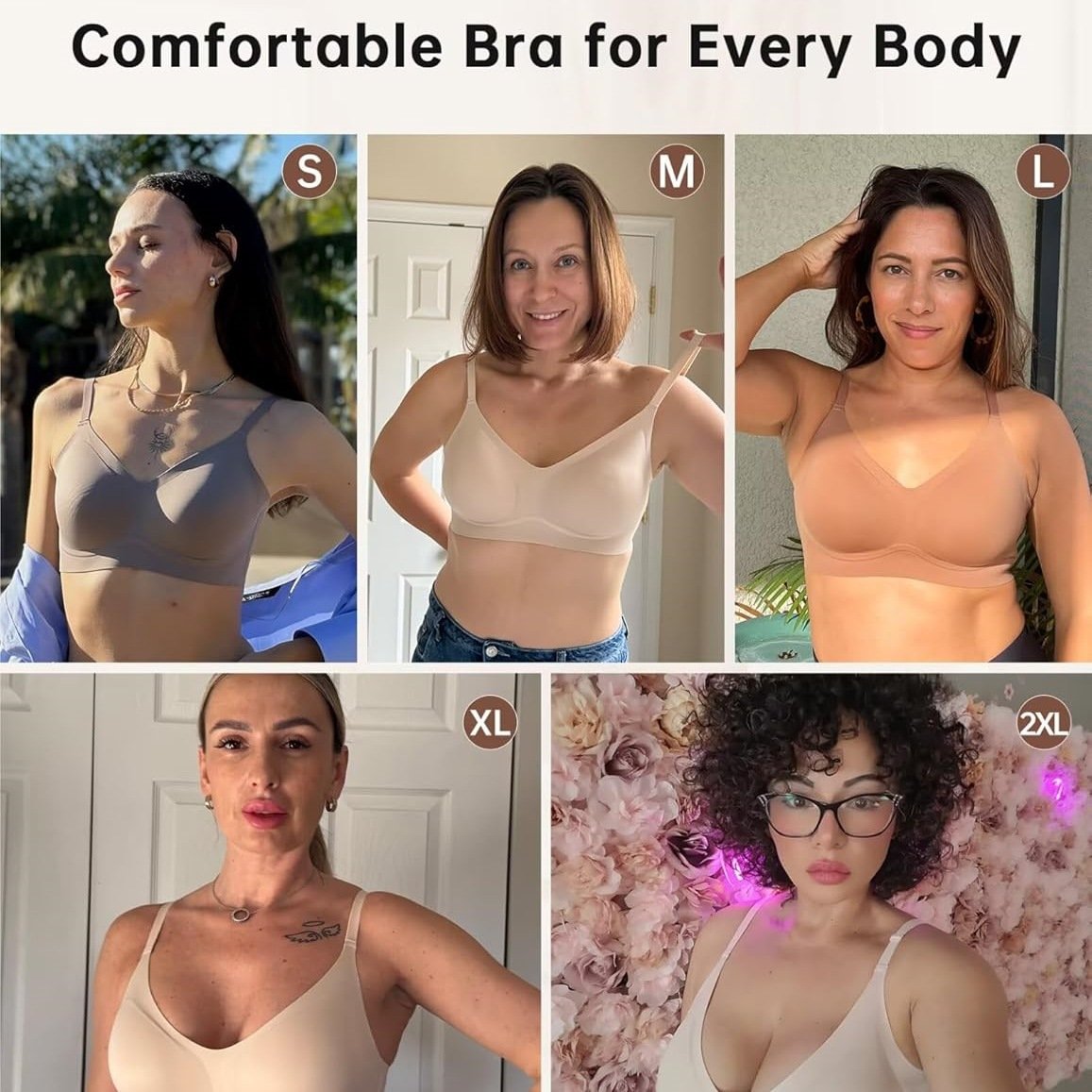 Seamless Soft Support Push Up Bra