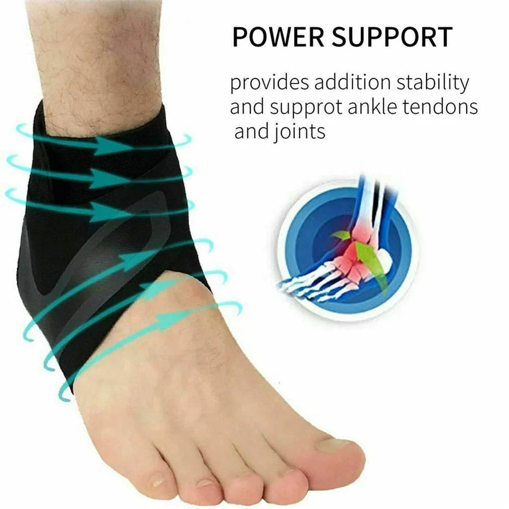 1 Pair Plantar Ankle X Wrap Brace Support Compression Sleeve