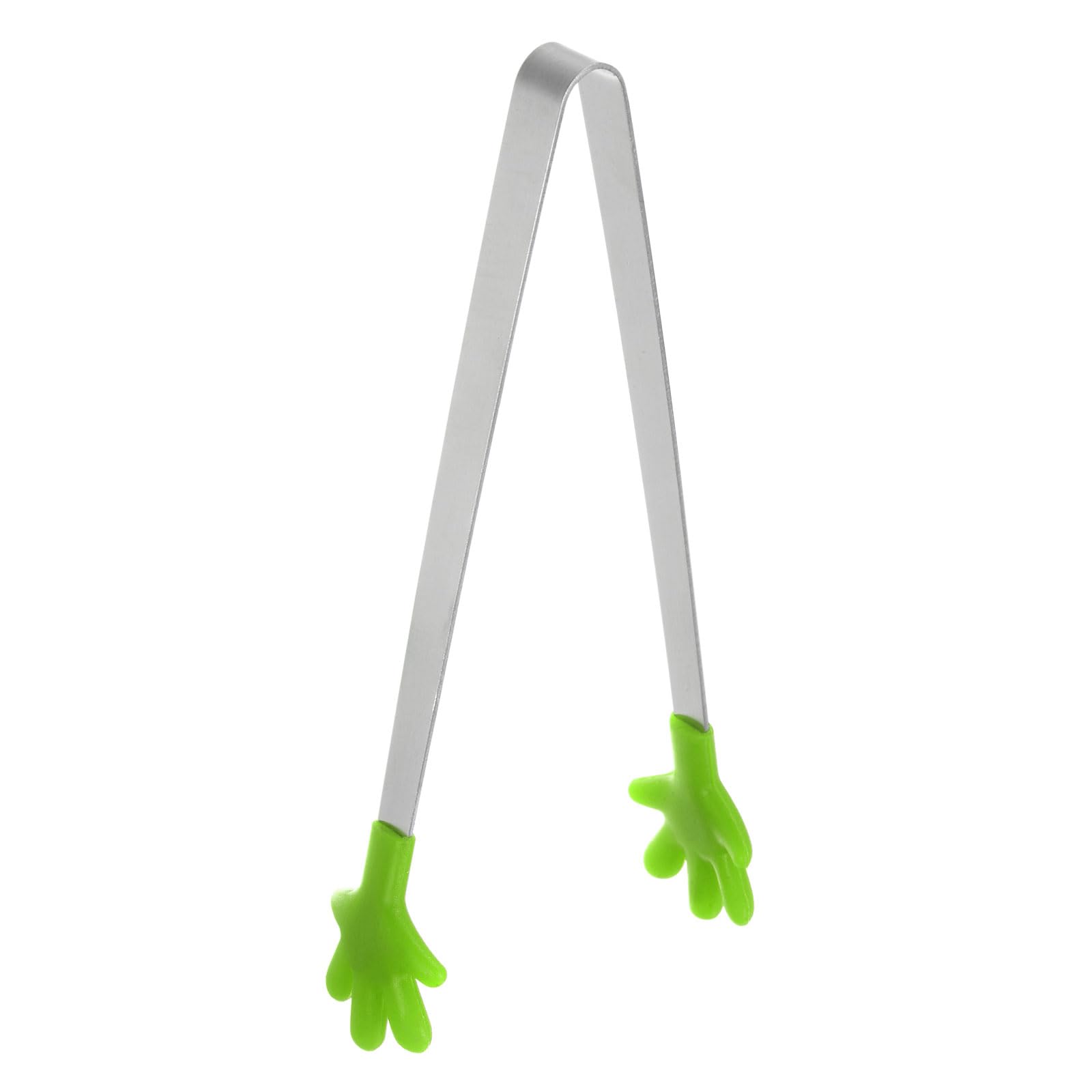 Mini Stainless Steel Food Tongs, 5.67-Inch Kitchen Tongs with Silicone Tips