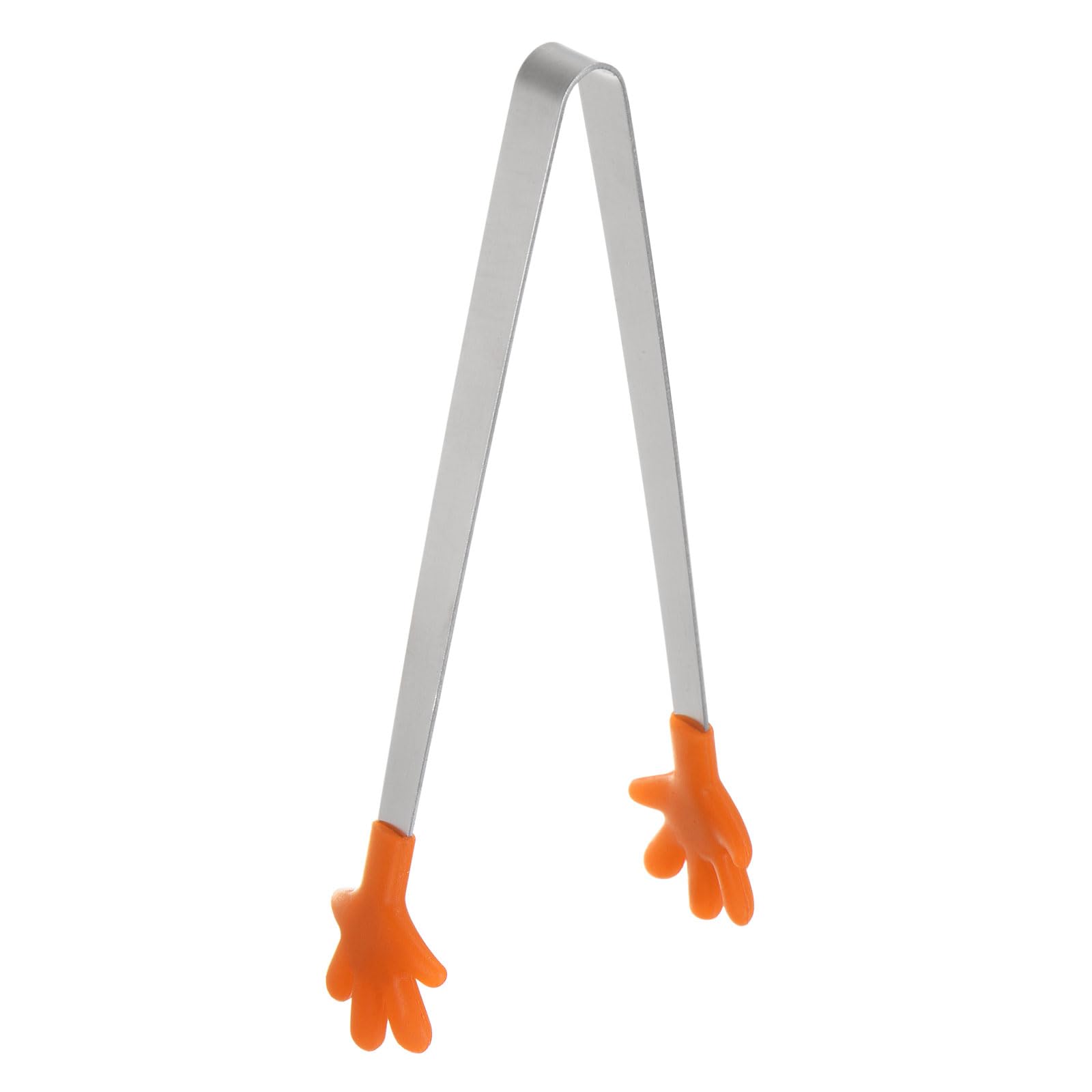 Mini Stainless Steel Food Tongs, 5.67-Inch Kitchen Tongs with Silicone Tips