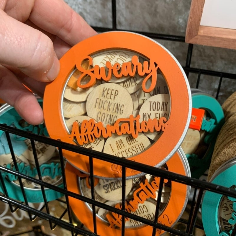 Mini Sweary affirmation Discs