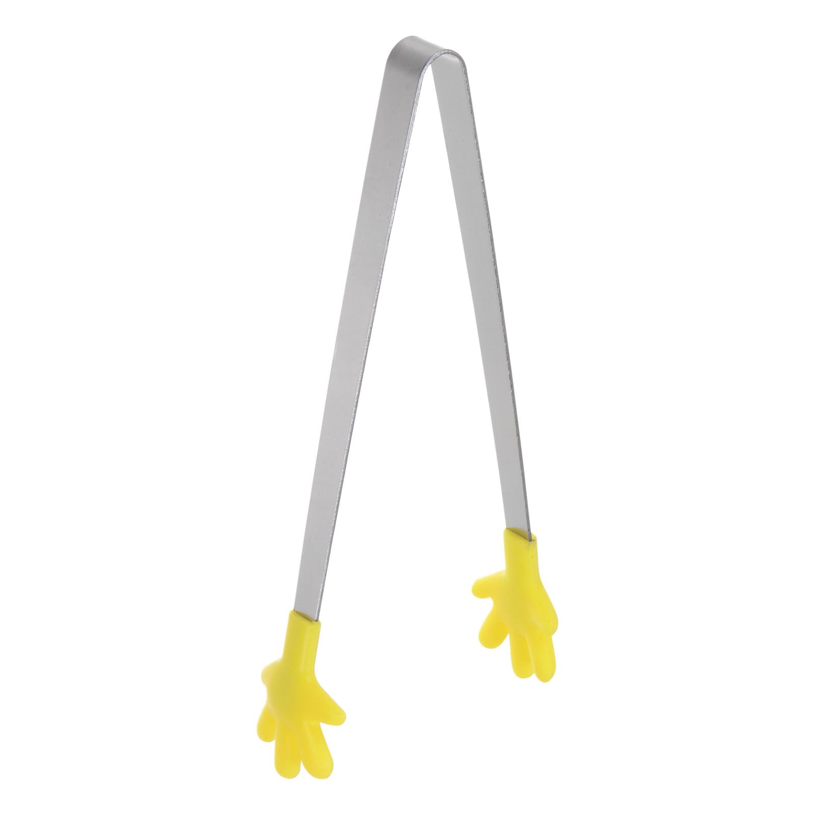 Mini Stainless Steel Food Tongs, 5.67-Inch Kitchen Tongs with Silicone Tips