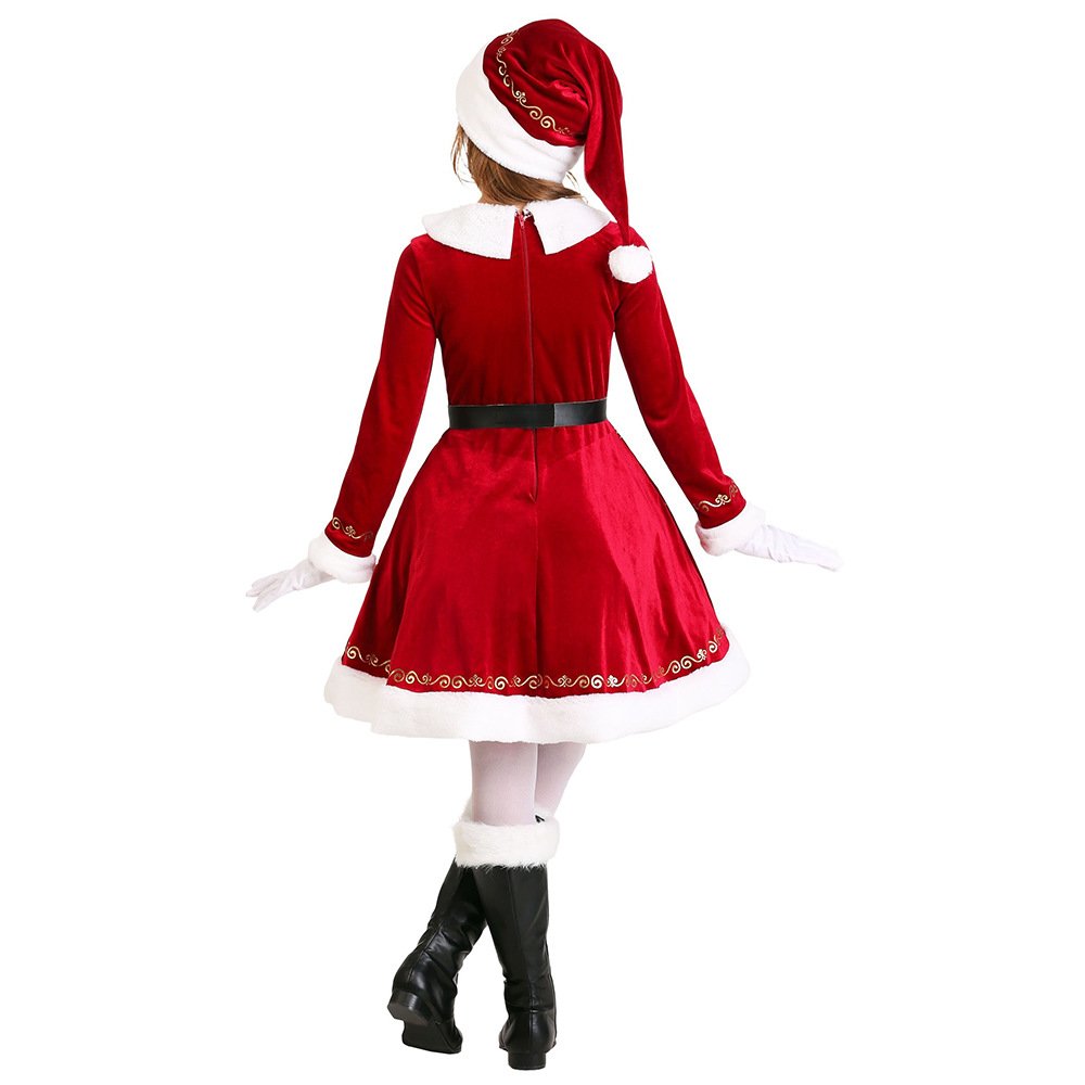 Deluxe Christmas  Outfit Santa Costume For Kids