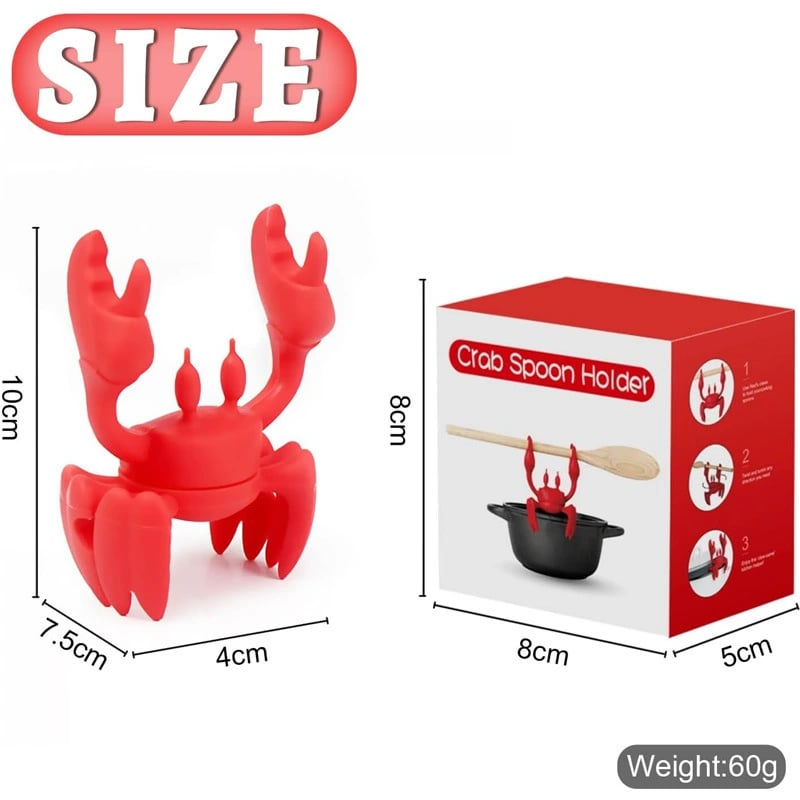 Silicone Crab Utensil Holder