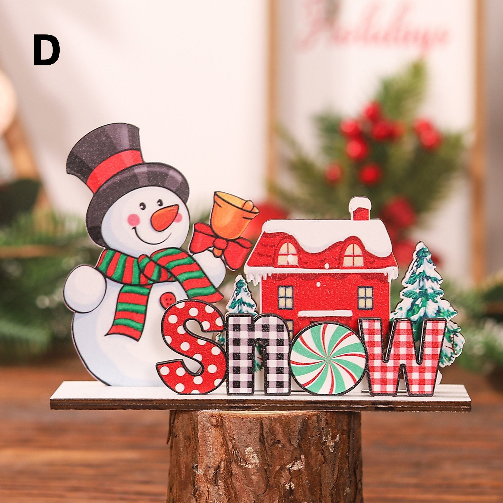 Christmas Standing Signs Table Decorations