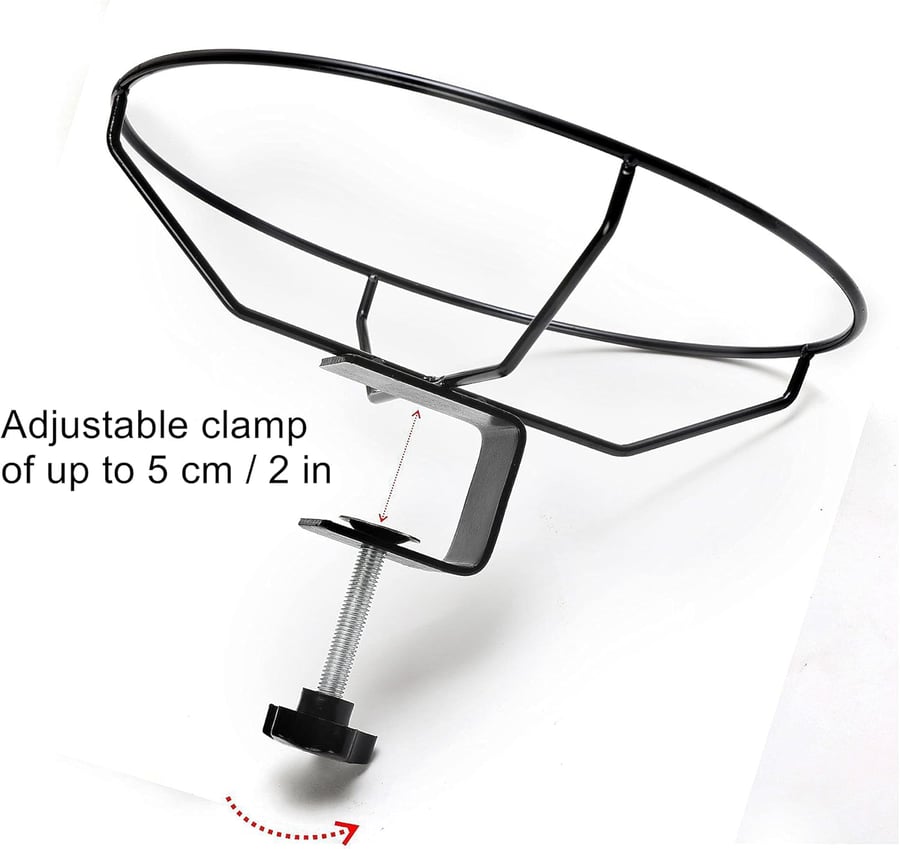 Clamp-On Bird Bath for Balcony Railings & Decks, Removable Outdoor Birdbath Bowl