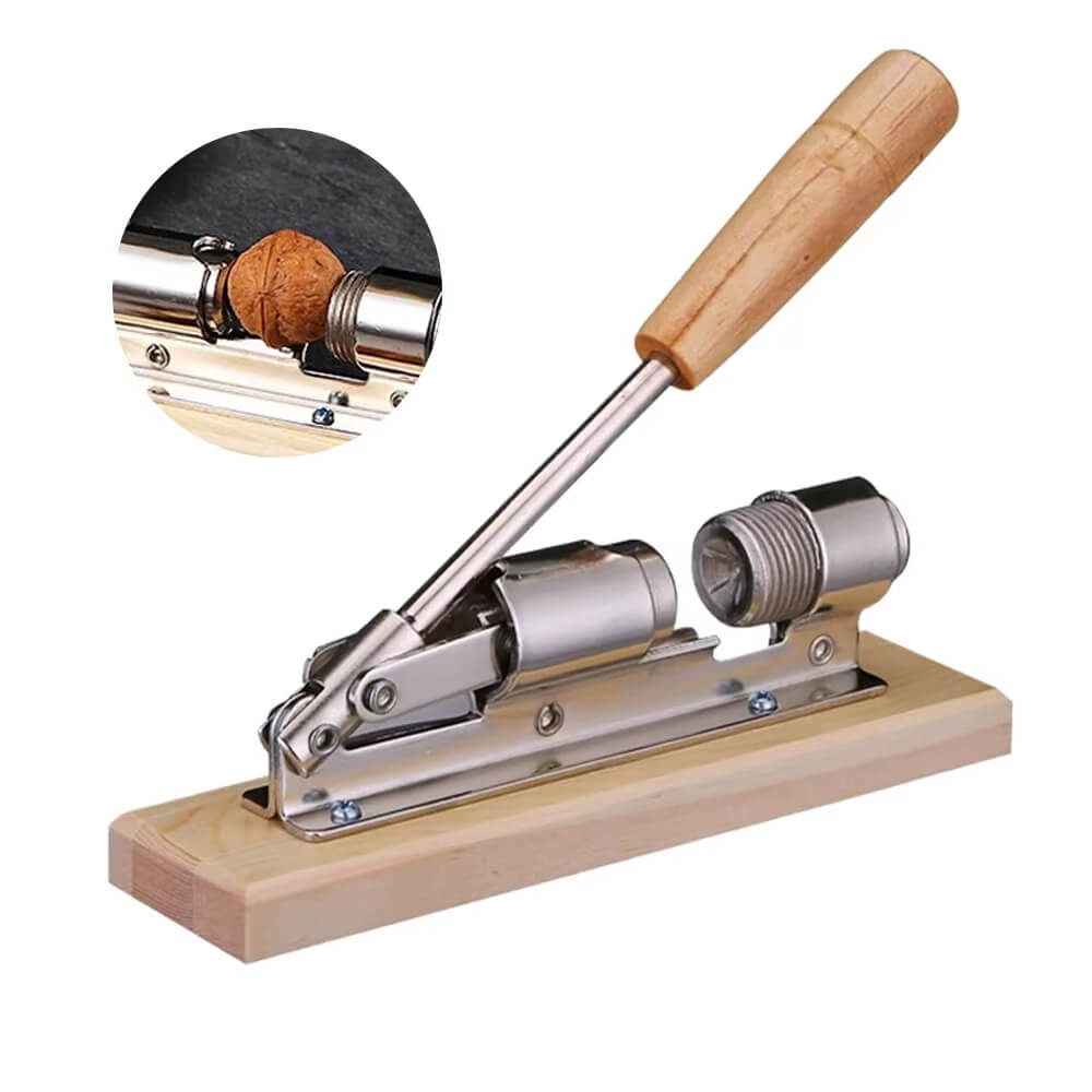 Hand Push Mechanical Walnut Clip