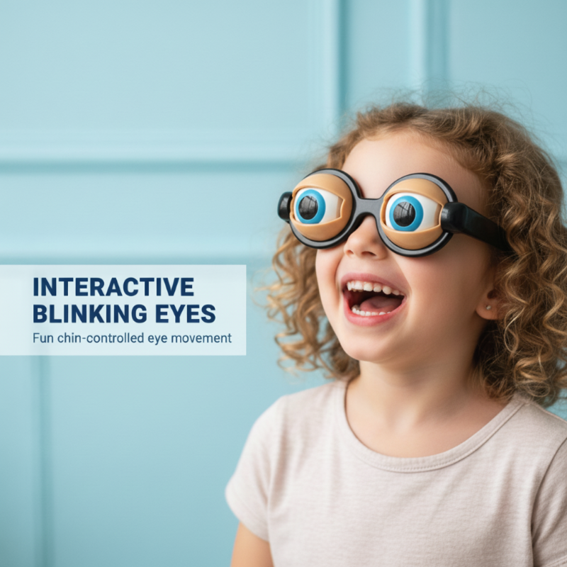 Kids Pull-String Blinking Crazy Glasses