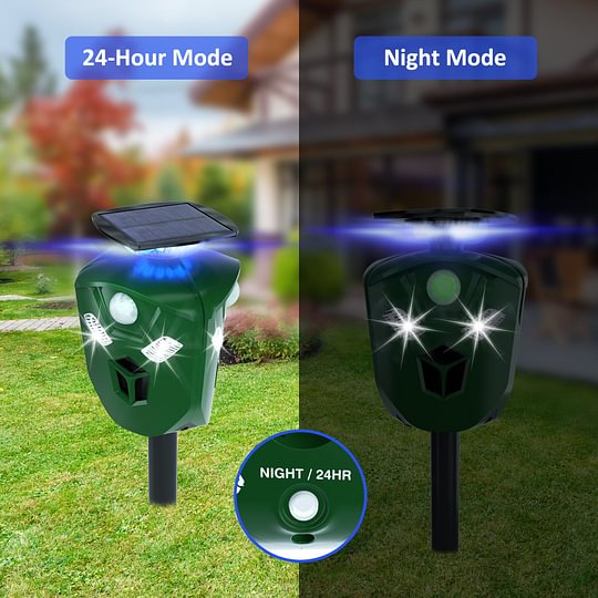 Three-ways Solar Animal Repeller (Pro Version)
