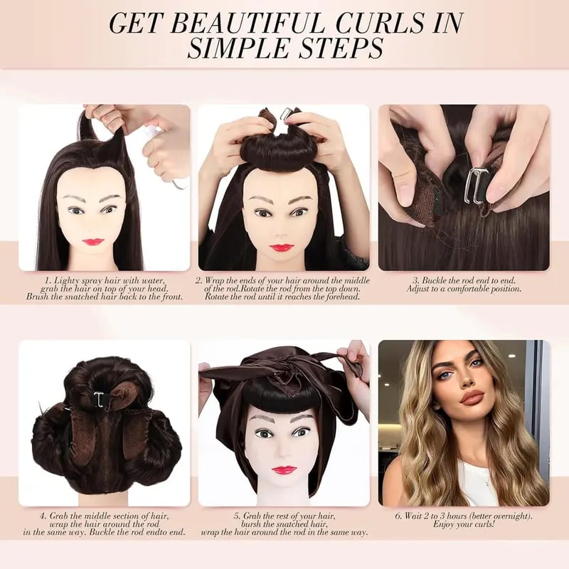 No-Heat Curling Set – Sleep & Style for Perfect Curls
