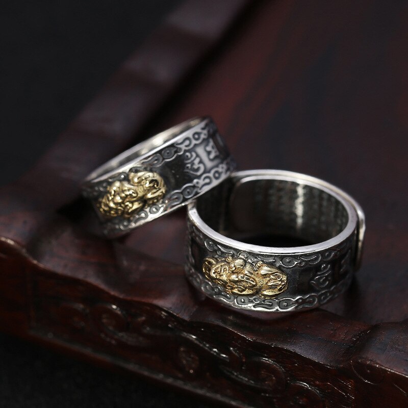 Feng Shui Pixiu Mantra Ring