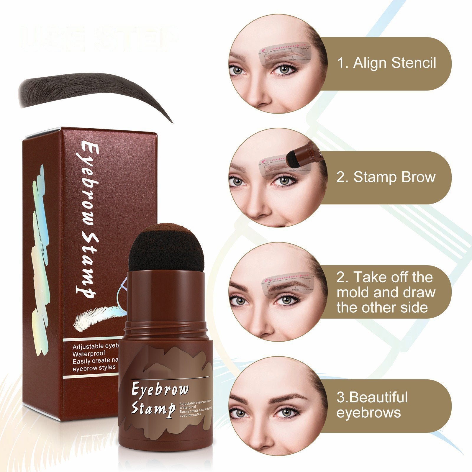 Perfect Brows Stencil & Stamp Kit