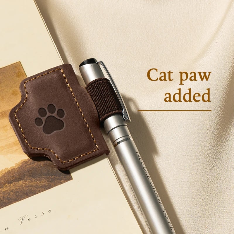 🔥Personalized Magnetic Leather Pen Holder Bookmark