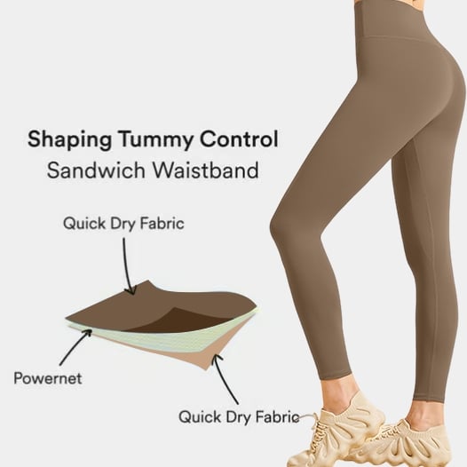 High Waisted Tummy Control Shaping Training Leggings
