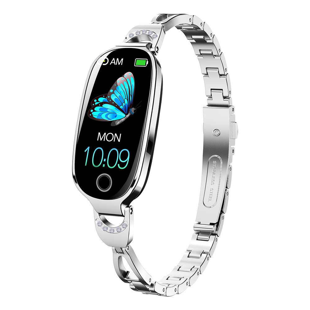 F81 Woman Blood Sugar Blood Pressure monitoring Luxury Diamond Design Fashion Smartwatch