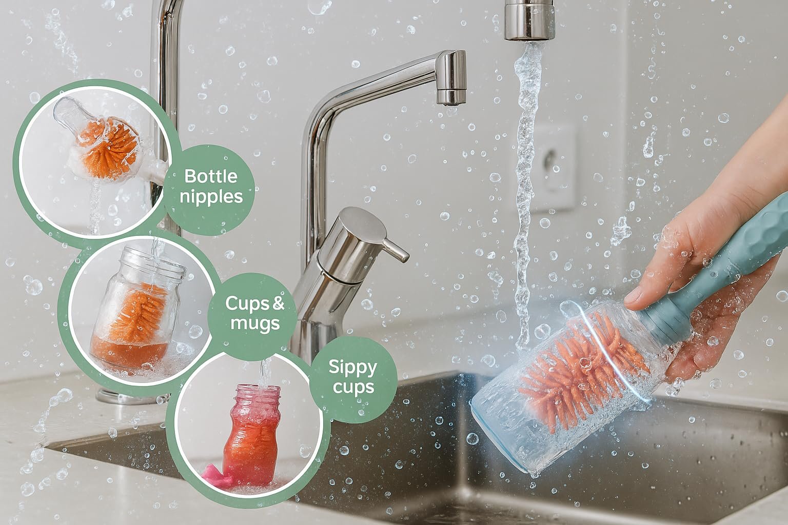 Cordless Electric Baby Bottle Brush