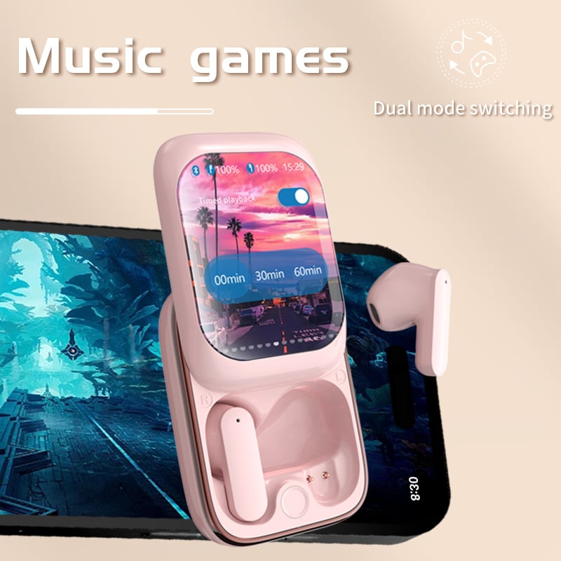 2025 NEW Intelligent Full-color Touch Screen Slider Earphones