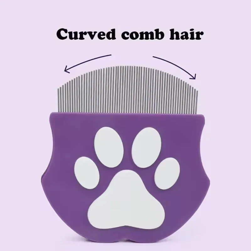 Curved Flea & Grooming Comb for Dogs and Cats