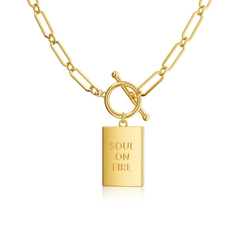 14K Gold Plated Paperclip Chain