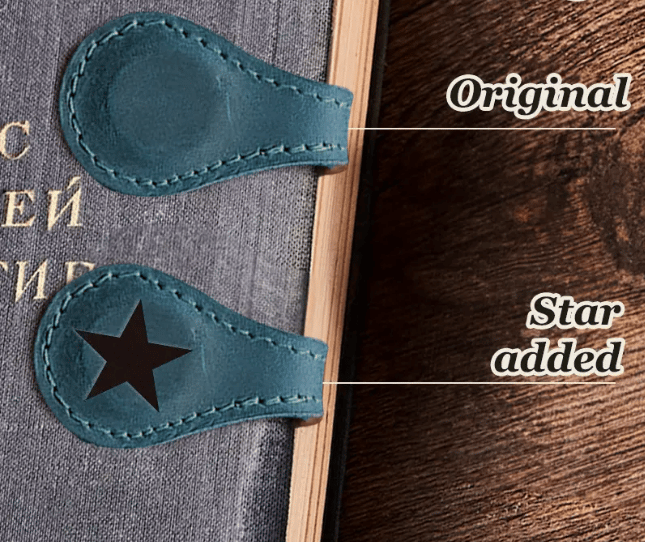 TimelessMark–Personalized Magnetic Leather Bookmark