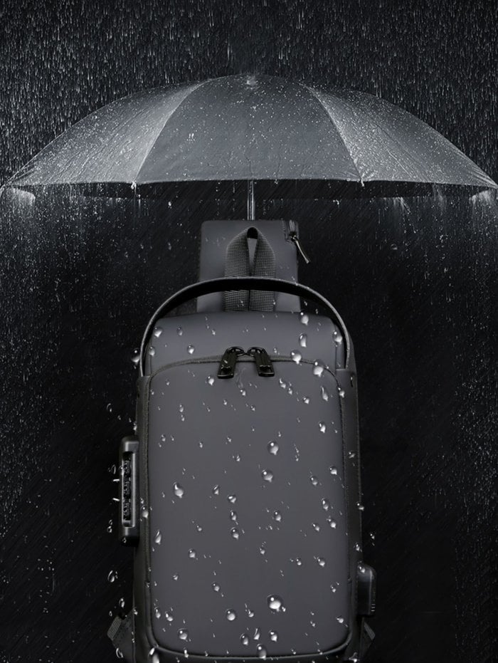 New Carbon Fiber Streamline Anti-Theft Sling Bag 