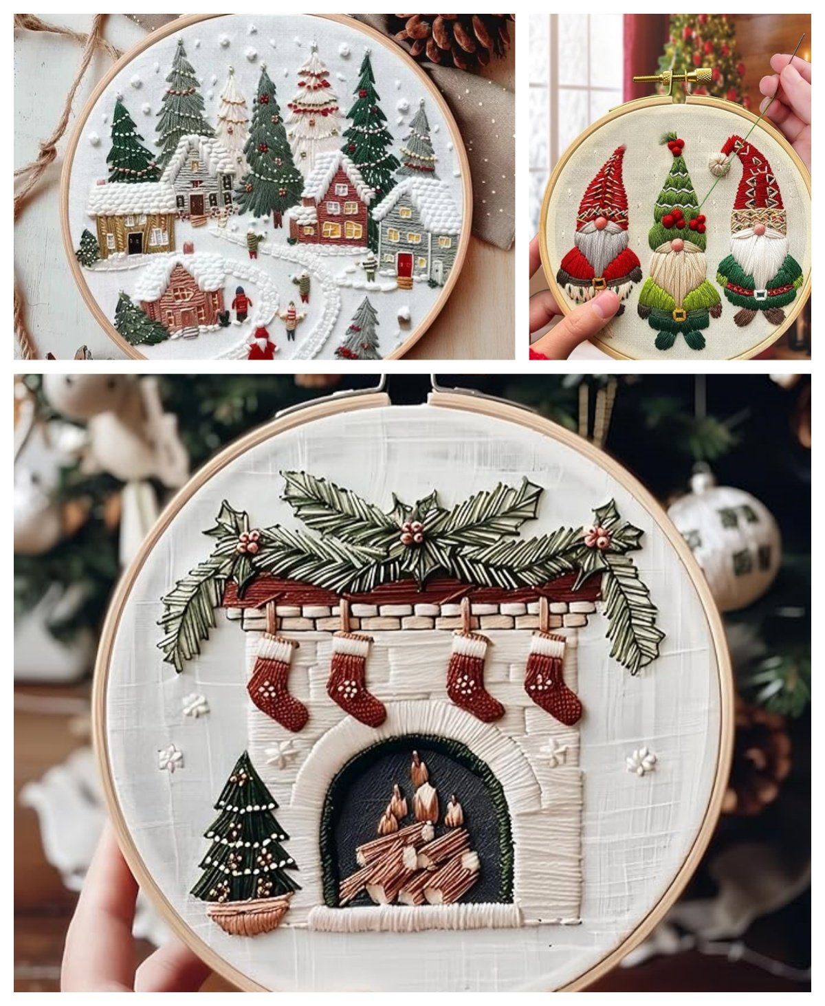 DIY Embroidery Kit-Christmas Cheer in Every Stitch