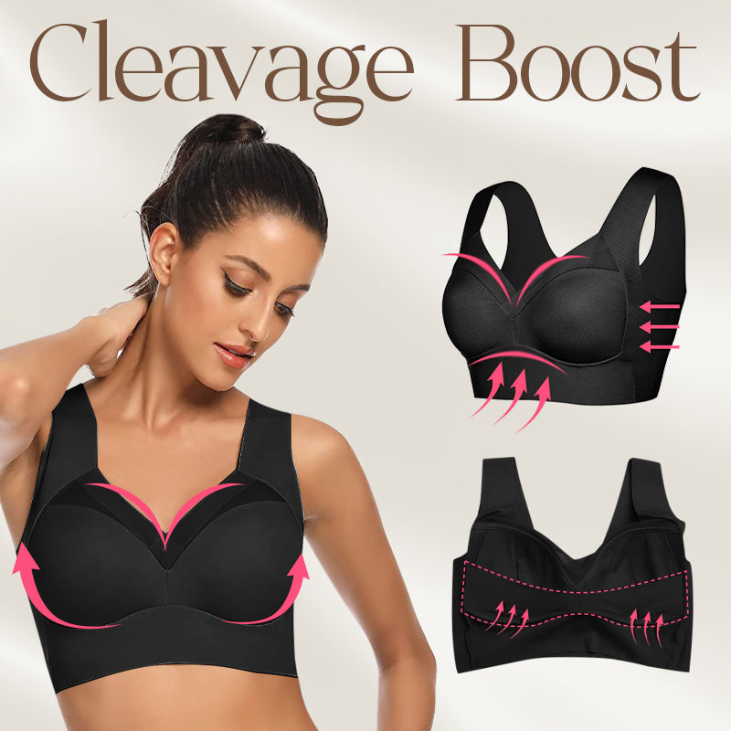 Wirefree Comfort Lift Push Up Mesh Lace Bra