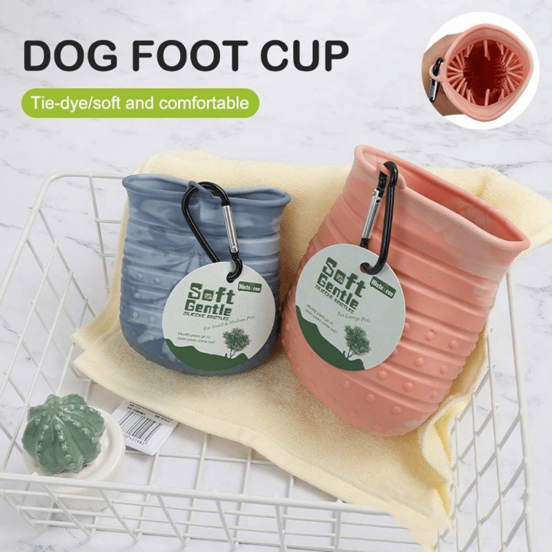 2 in 1 Portable Dog Paw Cleaner Cup