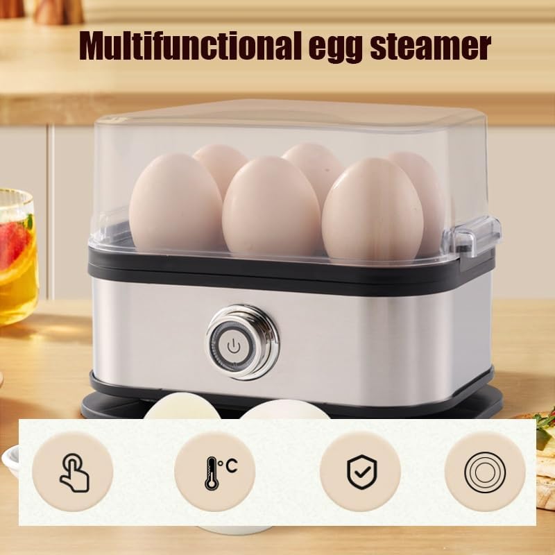 6-Egg Rapid Egg Cooker – BPA-Free Electric, Perfect Eggs Every Time