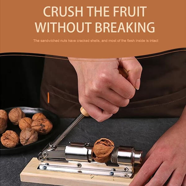 Hand Push Mechanical Walnut Clip