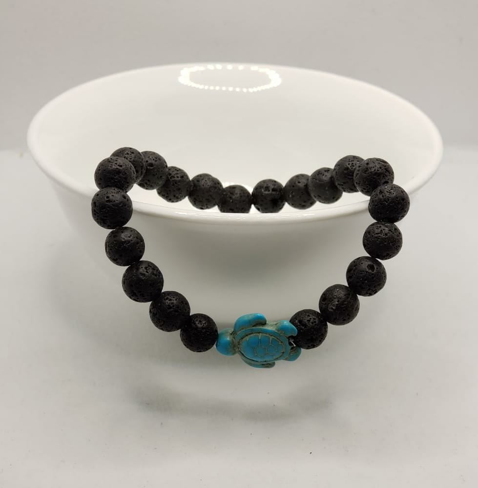 Natural Stone Sun Flower Adjustable Stretch Bracelet